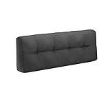 Farbvielfalt Palettensofa Palettenpolster Kissen Sofa Couch Polster Indoor Outdoor (Rückenkissen, Anthrazit)