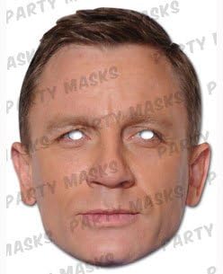 Daniel Craig/James Bond Celebrity Party Mask (Mask/Headpiece