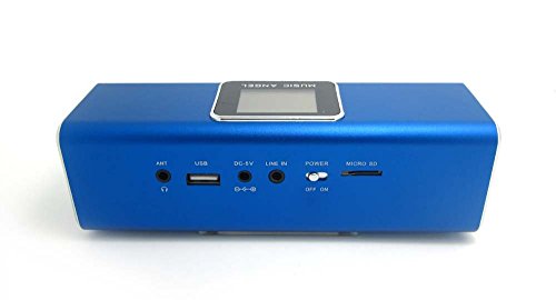 Music Angel- FM-Radio MP3 Player - Line In MicroSD - Stereo Lautsprecher Boxen Soundstation f  r Handy  PC  LAPTOP  NETBOOK  Tablet - Farbe Blau