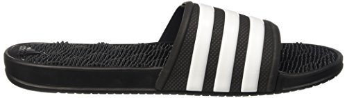 adidas Herren Adissage 2.0 Stripes Hausschuhe, Noir/Blanc/Noir - 6