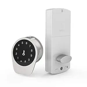 Geek Smart L-F505 Fingerprint Door Lock - Biometric Keyless Entry for Homes, Apartments, Office, Hotels (Silver)