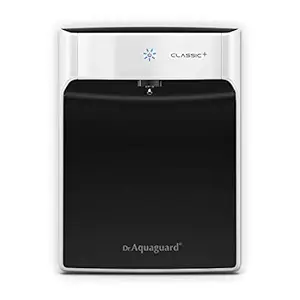 eureka forbes dr. aquaguard classic+ water purifier, black & white