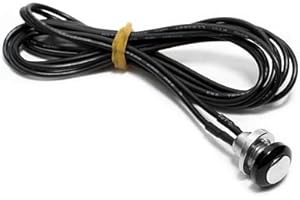 DOCK66 MOTORCYCLE PARTS Mini Push Button Black