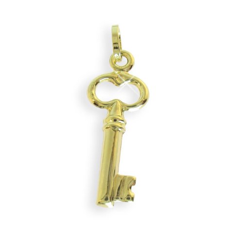 Débauche charm clés breloque à pendentif en véritable or 14 carats 585 art.211009)