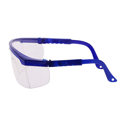 MagiDeal Kinder Schutzbrille, Blauen Rahmen Mit Klarem Objektiv, für Outdoor Sportarten - 4