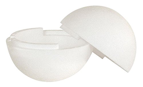 Styroporkugel, Ø 15 cm, 2-teilig