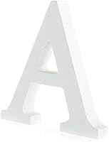 FACILLA&reg; Holzbuchstabe Buchstabe-A Holz Buchstaben Party Hochzeit Fest Deko Wei&szlig; Modisch