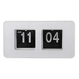 Mode und langlebig. SimpleLife Retro Auto Flip Clock Nummer Klassische stilvolle Moderne Schreibtisch Wanduhr