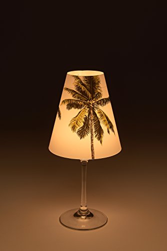 Candle Lights / Lampenschirme für Weingläser / Deko-Lampenschirme / Lampe / Teelicht / Lampshades / Lampenschirm-Set „Jarla“ Tischdeko, 3-teilig - 4