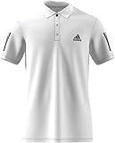  adidas Club Polo de Tenis, Hombre, Blanco/Negro, L
