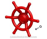  bambus-discount.com Steuerrad rot für Spielturm, Durchmesser 35cm - Kinderspielgeräte für Garten, Spielgeräte für Kinder, Spielturm, Spieltürme