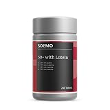 complemento energetico twin precio Contiene vitamina A Marca Amazon- Solimo 50+ Complemento alimenticio a base de multivitaminas y minerales con luteína, 240 comprimidos