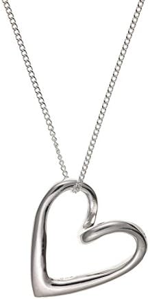 Sterling Silver Floating Heart Pendant Chain