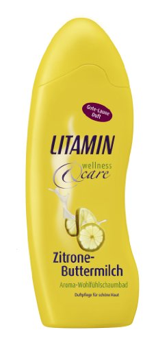 Litamin Wellness und Care Schaumbad Zitrone-Buttermilch 750 ml, 2er Pack (2 x 750 ml)