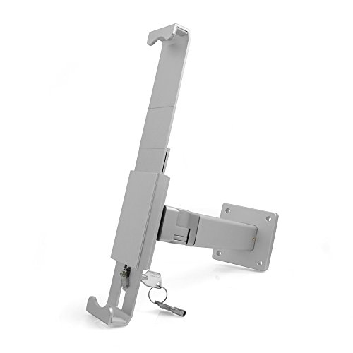 System-S Universal Präsentation Wandhalter Haltearm abschließbar Wandhalterung für Tablet PC´s von 9.7-12 Zoll - 7