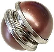 La Loria Woman Magnetic clasps for Scarves "Globo" Brown Magnetic Jewellery Brooch for Ponchos, Hats, Scarves, Turban