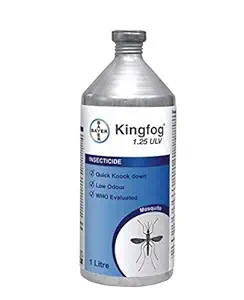 Bayer Kingfog 1.25%ULV -1 Ltr- Use for flying insect pests like mosquitoes and houseflies by thermal or Ultra Low Volume fogging.