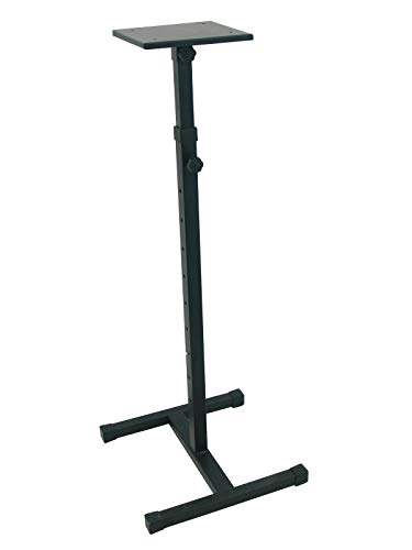 Supporto per Monitor MS1, Regolabile in Altezza 93 cm - 148 cm, Max carico 18 kg - Box Supporto per nahfeld Monitore - showking