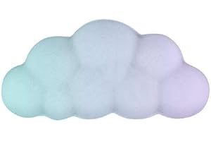 WATUDOUYE Nuage Clavier Souris Repose-poignet Tapant Support De Poignet Paume Main Tapis De Poignet Mousse À Mémoire Silicone Repose-poignets Coussinets Mignon Conception De Paume