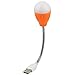 Produktbild DealMux DC 5V 1W Tragbare Mini-Computer USB Flexible LED-Licht-Lampe Orange für PC Schreibtisch Lese