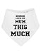 Personalised Name Loves His Mum This Much Cute Custom Mother's Day Gift Bandana Baby Bib