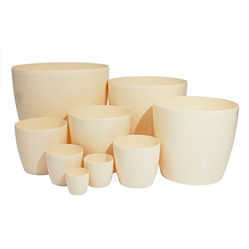 Terra 1401384100 Coubi Kunststoff Übertopf 15 cm, beige - 3