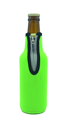 Bier Flaschenkühler, Case Wonder 4 Stück 11,6 Oz (330ml) Neopren Isoliert Klappbar Bierflaschen Kühler, Insulated Neopren-Klapp-Zipper Flaschenkühler Halten Sie Ihre Getränke Bier Cider Soft Drink Chilled für eine längere Zeit (Bunt) - 4