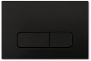 BADUNDU StarBlueDisc Betätigungsplatte für Geberit Delta UP100 und Sigma UP320 Vorwandelemente (Matt Schwarz)