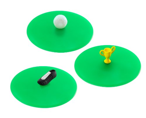 Preisvergleich Produktbild Lurch 210186 Mein Deckel Fußball 3-er Set Silikon