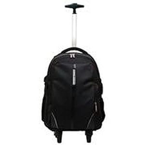 Phoenix Technologies PHDISCOVERY – Mochila Trolley de Nylon con Ruedas para portatil de hasta 17″, Color Negro