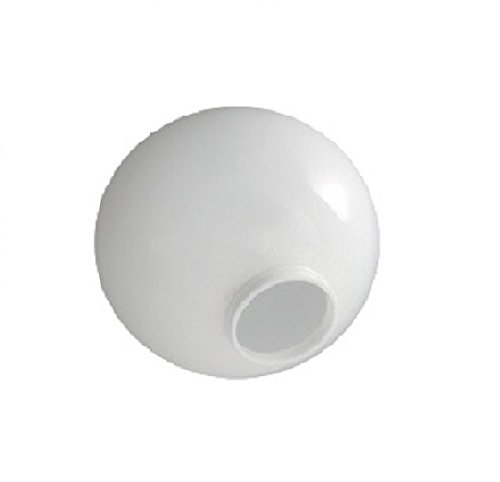 12.5cm Durchmesser Weiß Glas Ersatz Kugel Lampenschirme. Kreisumfang: 39cm, Loch: 5.0cm Durchmesser, Hals (Außenbreite): 5.6cm Durchmesser. - 2