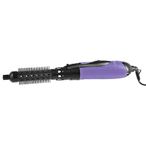Electric 1000Watt Hot Air Styler Set With 9 Attachments For Frizz Free Curly Or Straight Hair (violet)