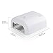 Nail Dryer, USpicy UV Nail Lamp CND Shellac & Acrylic Professional Gel Curing Macaron Light with Timer Setting (White 36W) Upgraded with Sliding Tray and Bulb Clip