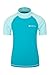 Produktbild Mountain Warehouse Kurzarm Badeshirt für Kinder - LSF50+, Schwimmshirt, Flache Nähte, Rash Guard für Jungen & Mädchen - Für Schwimmen & unter Einem Neoprenanzug Blaugrün 152 (11-12 Jahre)