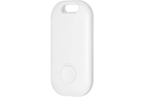 DOHOME Item Tracker Mini Key Finder Works with the Apple Find My App (only for iOS) Small Item Finder Locator for Finding Your Keys, Luggage and More, 80m Finding Range White 1 Pack