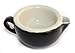 korium Shaving Scuttle Beige 'n Black - handmade ceramics