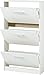 Germania Shoe Cabinet 3602,with 3 flaps, in White, 58 x 105 x 17 cm (WxHxD)