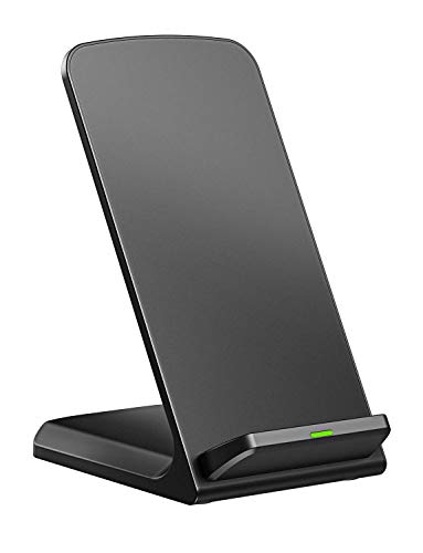 ELLESYE Kabelloses Ladegerät, Stabiler, 2-Spule, kabelloser Ladeständer, kompatibel mit iPhone 11/Pro Max/Xs Max/Xs/XR/X, Galaxy Note 10/9/8/S10/S10+/S9/S9+/S8/S8+, LG V30/V40 (ohne Adapter)