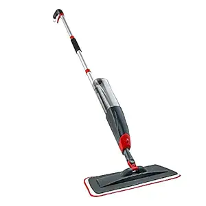 Spray Mop for Floor Cleaning, 2 in 1, Liquid Dispenser and Movable Handle, Spray Mop for Floor Cleaning High Absorbent Microfiber, for Wet and Dry Surface, Marble Flooring, Tiles Cleaning