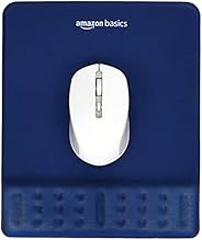 AmazonBasics Gel Mouse Pad Wrist Rest Memory-Foam Ergonomic Design | Cushion Wrist Support & Pain Relief |