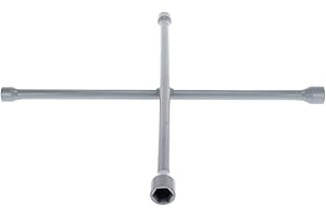 GEDORE Llave tipo cruz, Para camión/autobús/tractor, Anchos de llave 19 x 24 x 22 x 27 mm, Llave en cruz para ruedas, Cambio de neumáticos, Herramienta, 28 CU