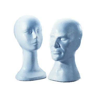 Preisvergleich Produktbild MÜLLER Perückenkopf aus Styropor, Herrenkopf