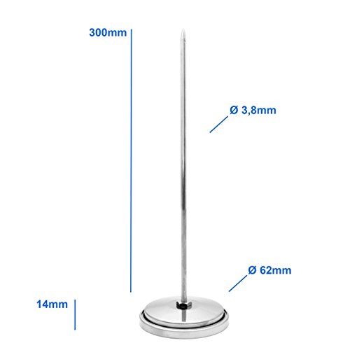 400 °C Grad Backofen / Ofen / Grill / Tandur / Smoker / Räucher Thermometer Analog und Bimetall . Durchmesser 62 mm und 30 cm lang - 3