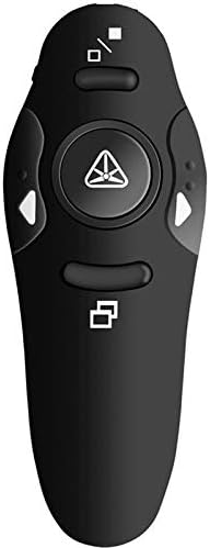 Zhuhaimei Laser Pointer with PowerPoint Presenter Remote Control for PPT/Wireless Keynote (Colour: Black)