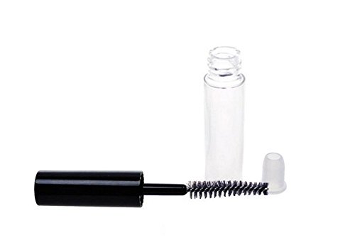 5PCS 4ml Reusable Empty Clear Mascara Tube Eyelashes Wand Tube Vials Bottle Container With Plug for DIY Cosmetics