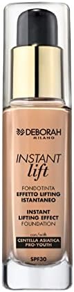 Deborah Fondotinta Instant LIft N.03 Sand SPF30, Lunga Tenuta, Effetto Lifting, Texture fluida e leggera, con Polveri Soft Focus che donano Radiosità Istantanea