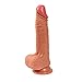Price comparison product image Amaone t-Shirt 7.87 inch Realistic Dildo Suction Cup Male Dual Layered Silicone Penis for Women Sex Pleaser Toy for Couples Men Women Gay Adult Male Female