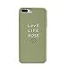 Produktbild SHOUJIQQ Kompatibel iPhone Hülle,Mode Matcha Green Classic Einfache Englische Herzform, Harte Schale Wearable Drop Design Handy Case Für iPhone XS/Max/Xr, Ip7/Ip8