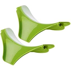 Faneli Lot de 2 ustensiles de Cuisine en Silicone avec Bec verseur, Bec verseur, Bec verseur, Bec verseur sans Effort