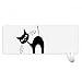 Produktbild beatChong Neigekopf Schwarze Katze Halloween Animal Silhouette Griffige Mousepad Große Erweiterte Spiel Büro titched Kanten Computer-Mat Geschenk